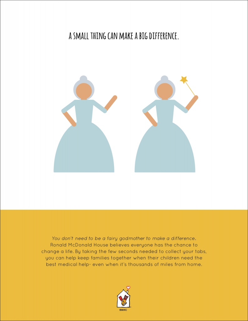 Small Things | Fairy Godmother with and without magic wand. | A small thing can make a big difference.