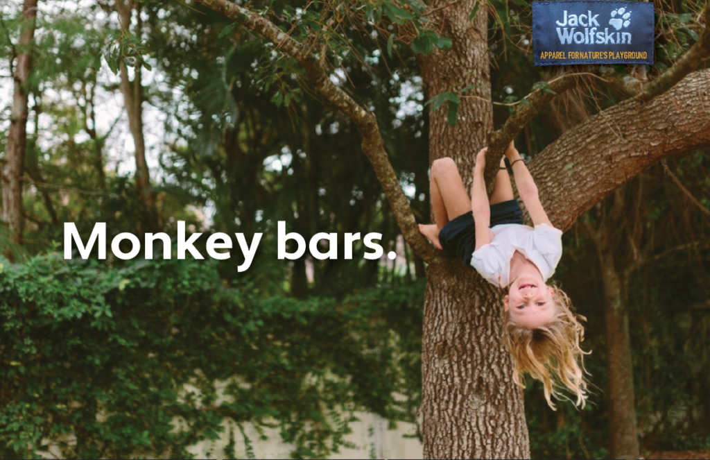 Monkey bars. - Jack Wolfskin - Apparel for Nature's Playground